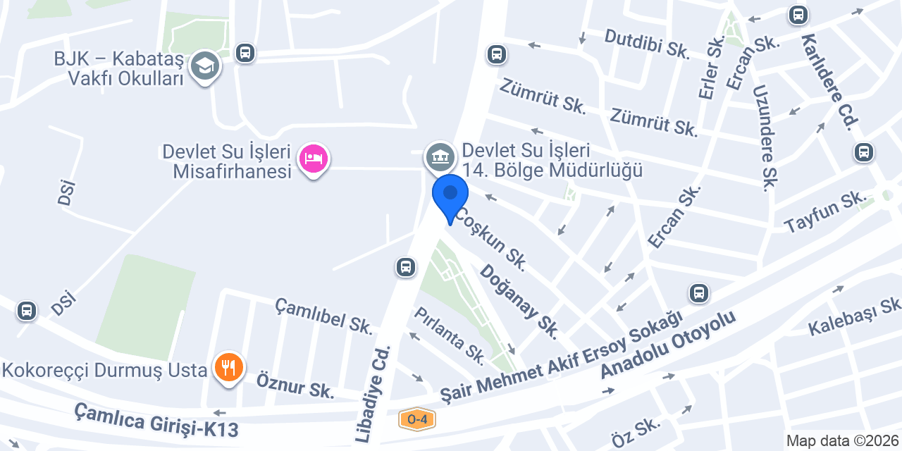 QNB Göztepe Libadiye Şubesi konumu