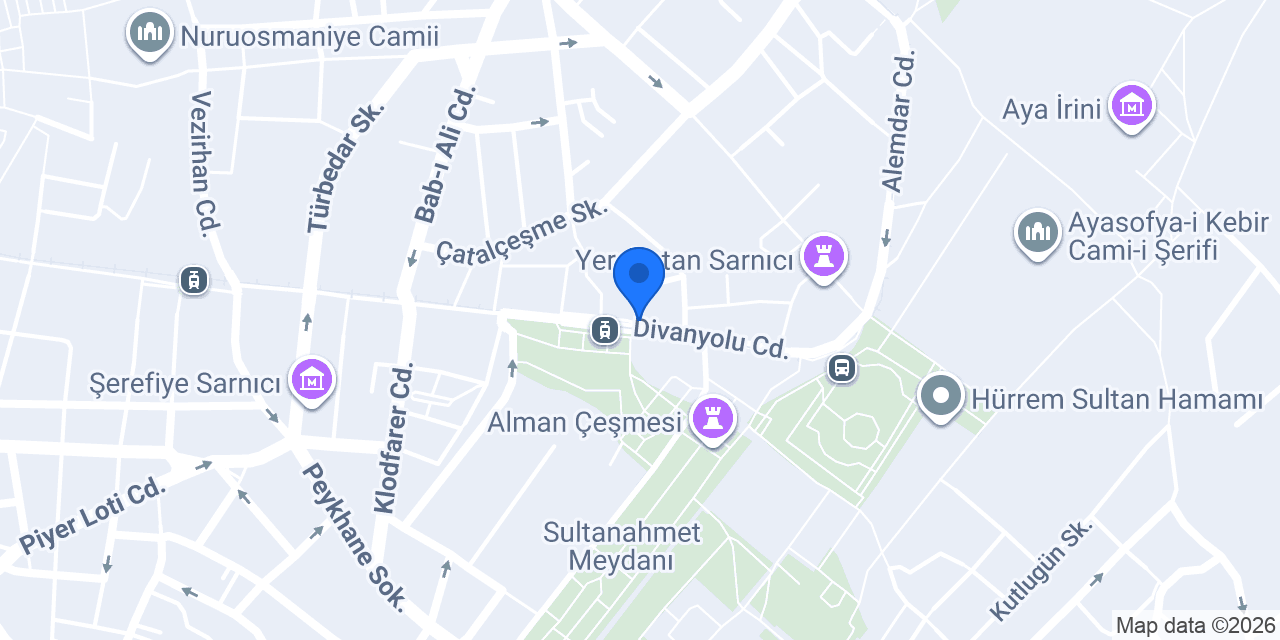 Geleneksel Gül Suyu konumu