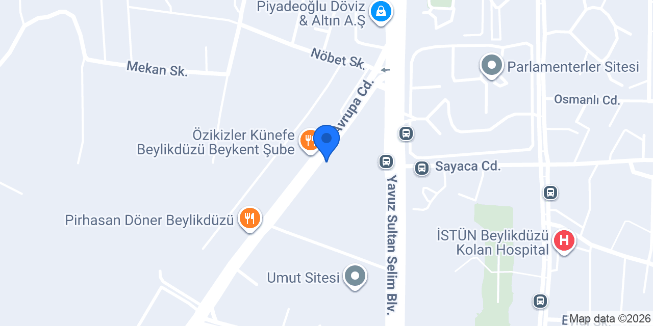 Biçare Meyhane Beylikdüzü konumu