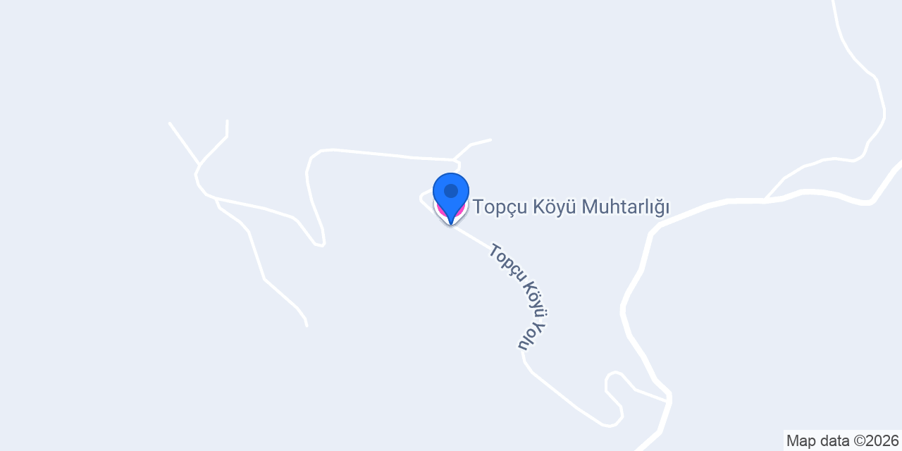 Topçu Köyü Muhtarlığı konumu