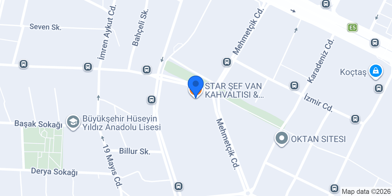STAR ŞEF VAN KAHVALTISI & KOVADA WAFFLE konumu