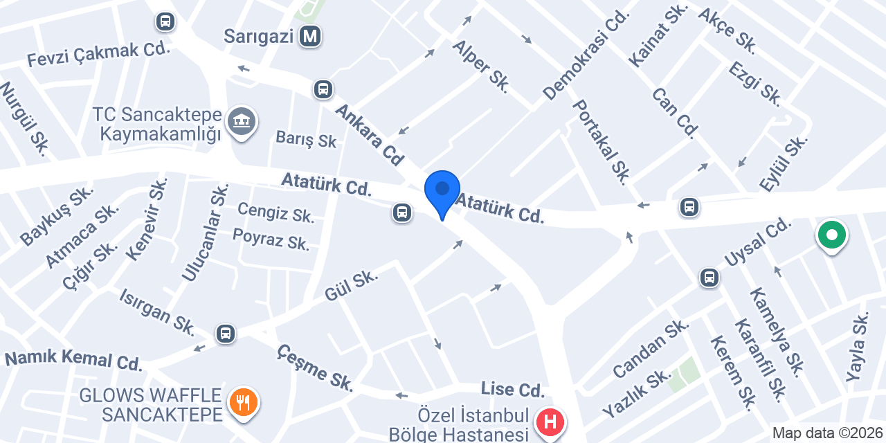Oruç Pasta konumu