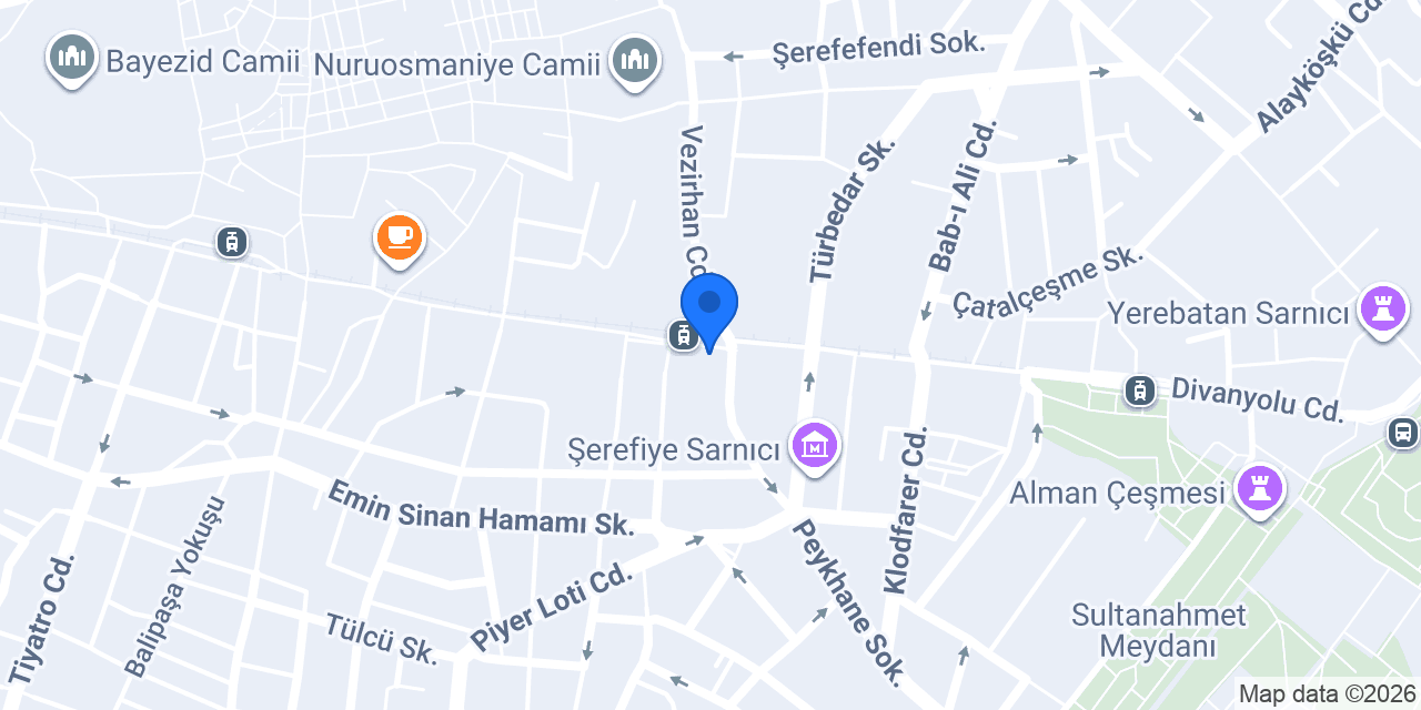 Faruk Güllüoğlu Çemberlitaş konumu