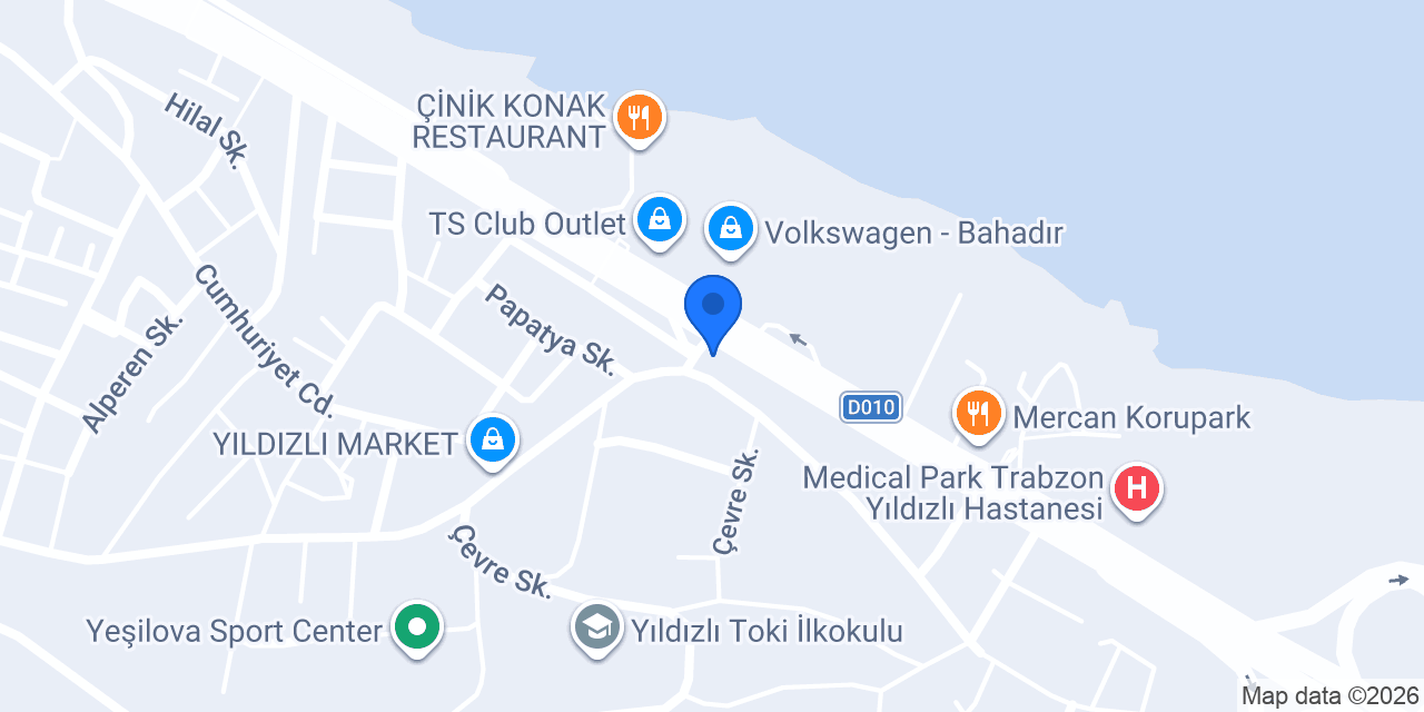 Yildizli Taksi konumu