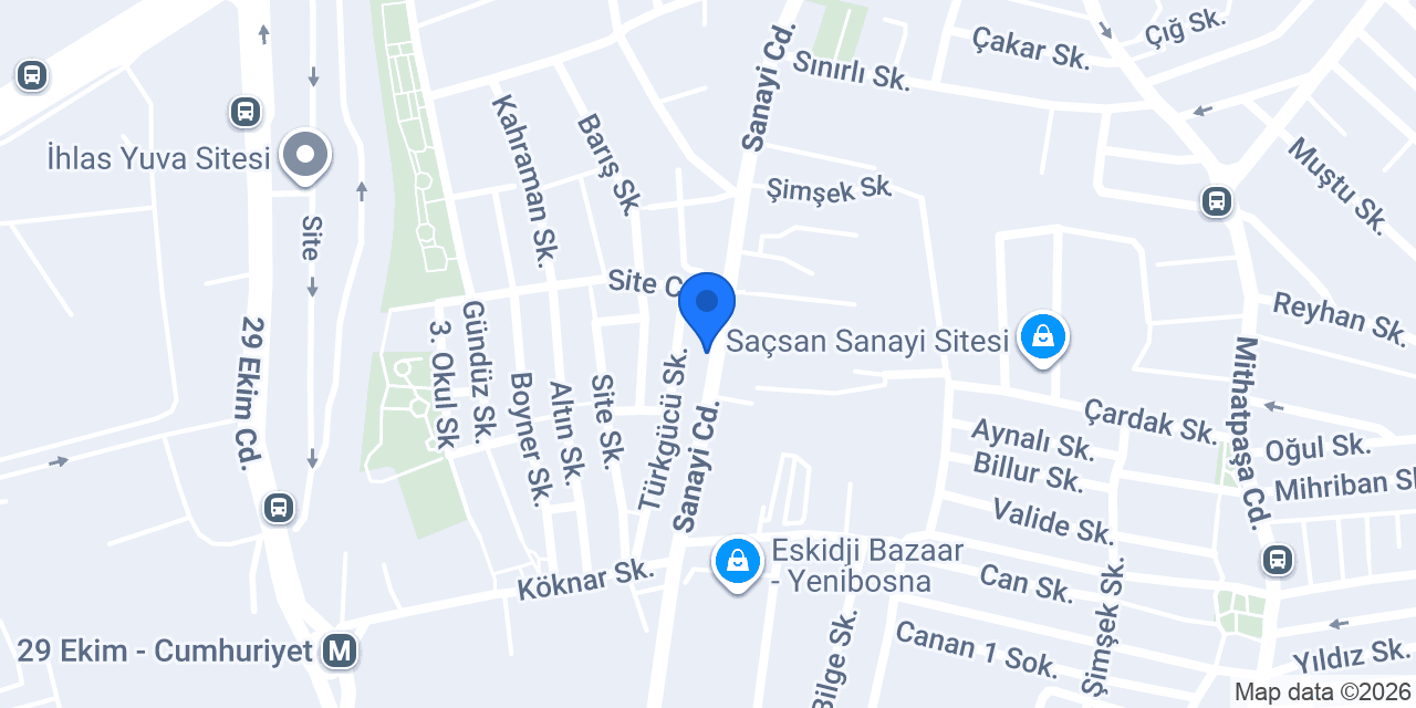 SAMET OTO LASTIK konumu
