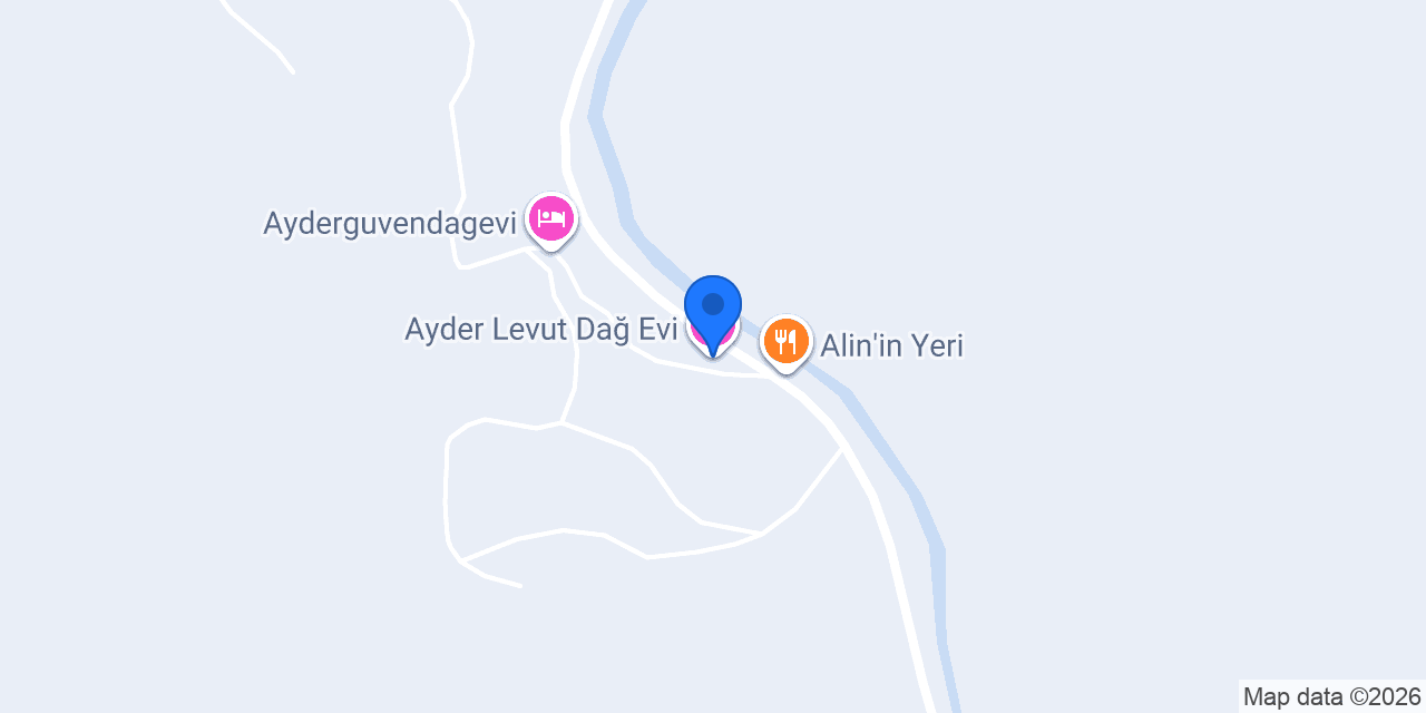 Ayder Levut Dağ Evi konumu
