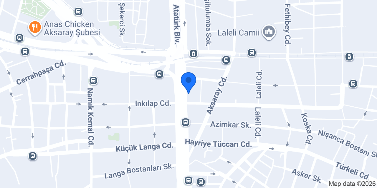 Halkbank Aksaray/İstanbul Şubesi konumu
