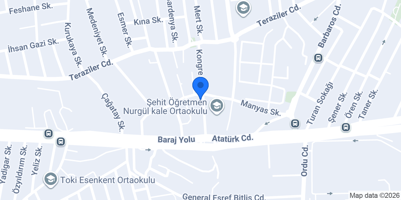 BMT Yapı Sistemleri Tic. Ltd. Şti. konumu