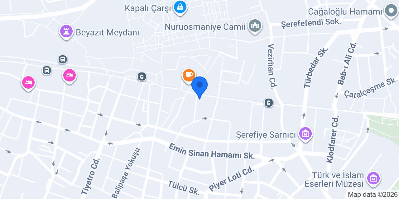 Garanti BBVA Çemberlitaş Şubesi konumu