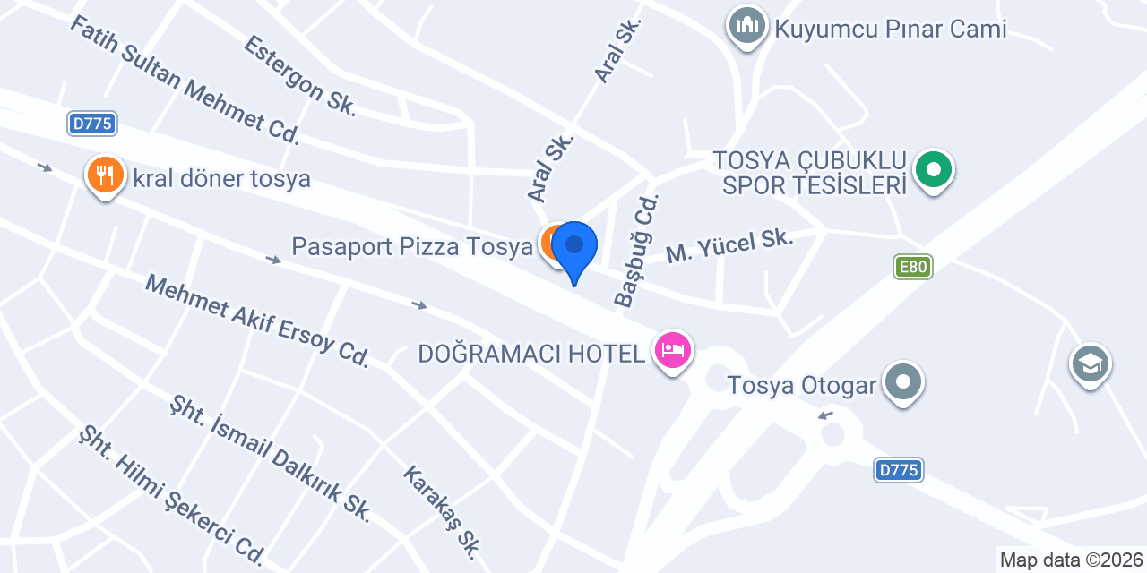 Çukur Garage konumu
