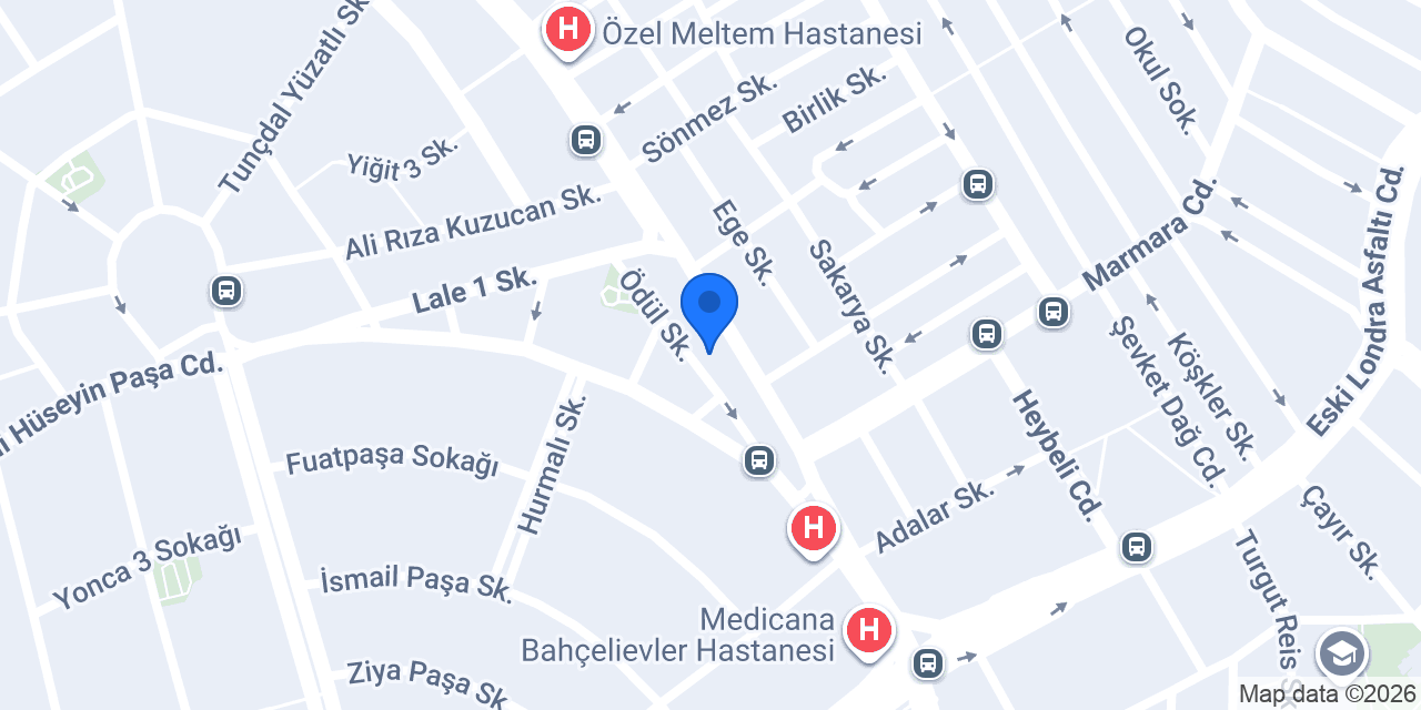 Tek Duşkabin konumu