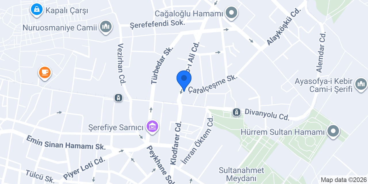 Garanti BBVA Nuruosmaniye Şubesi konumu