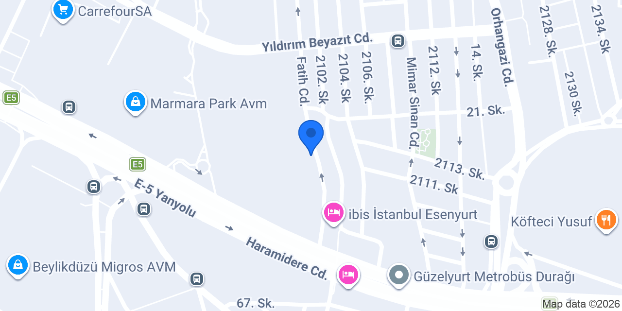 Çınar Mobilya Marangoz konumu