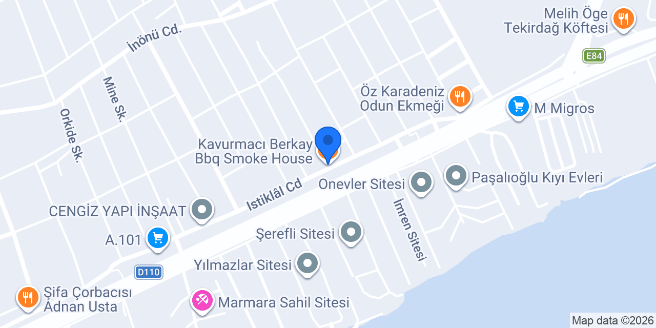 Kavurmacı Berkay Bbq Smoke House konumu