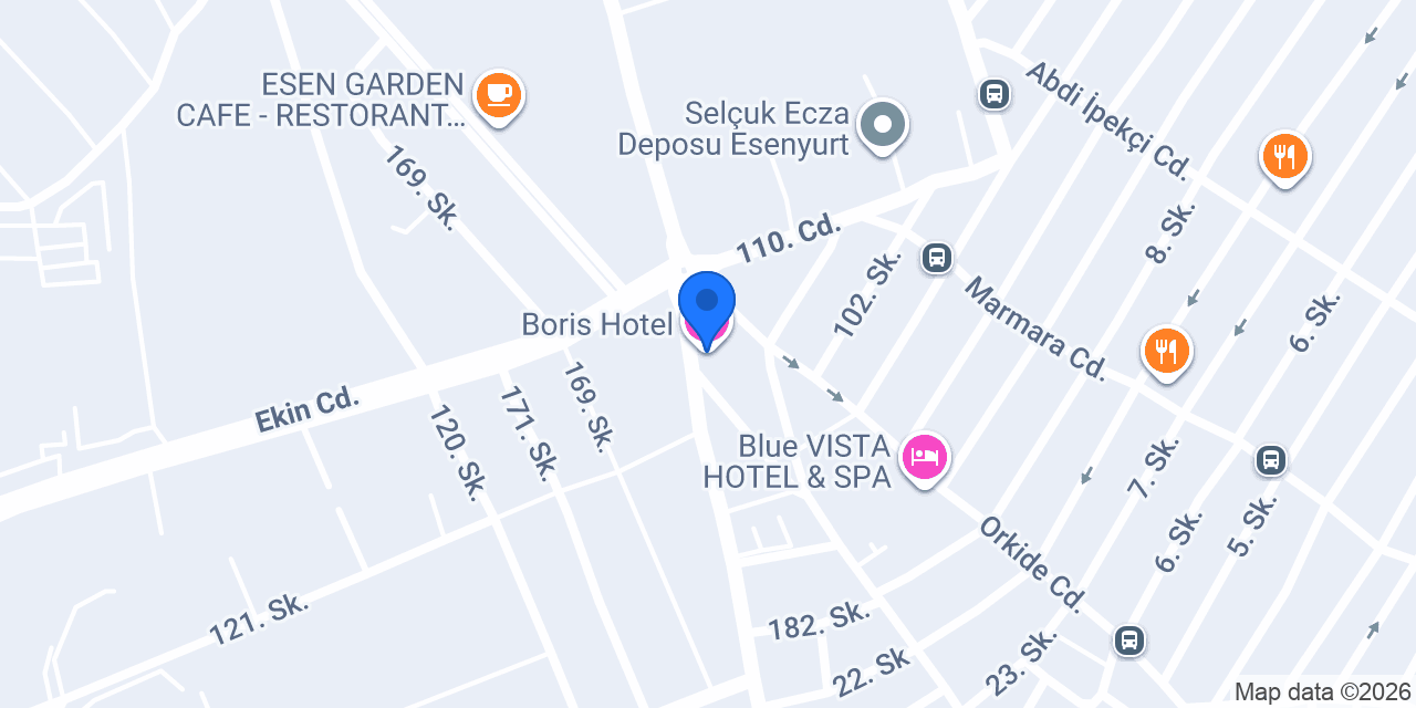 Boris Hotel konumu