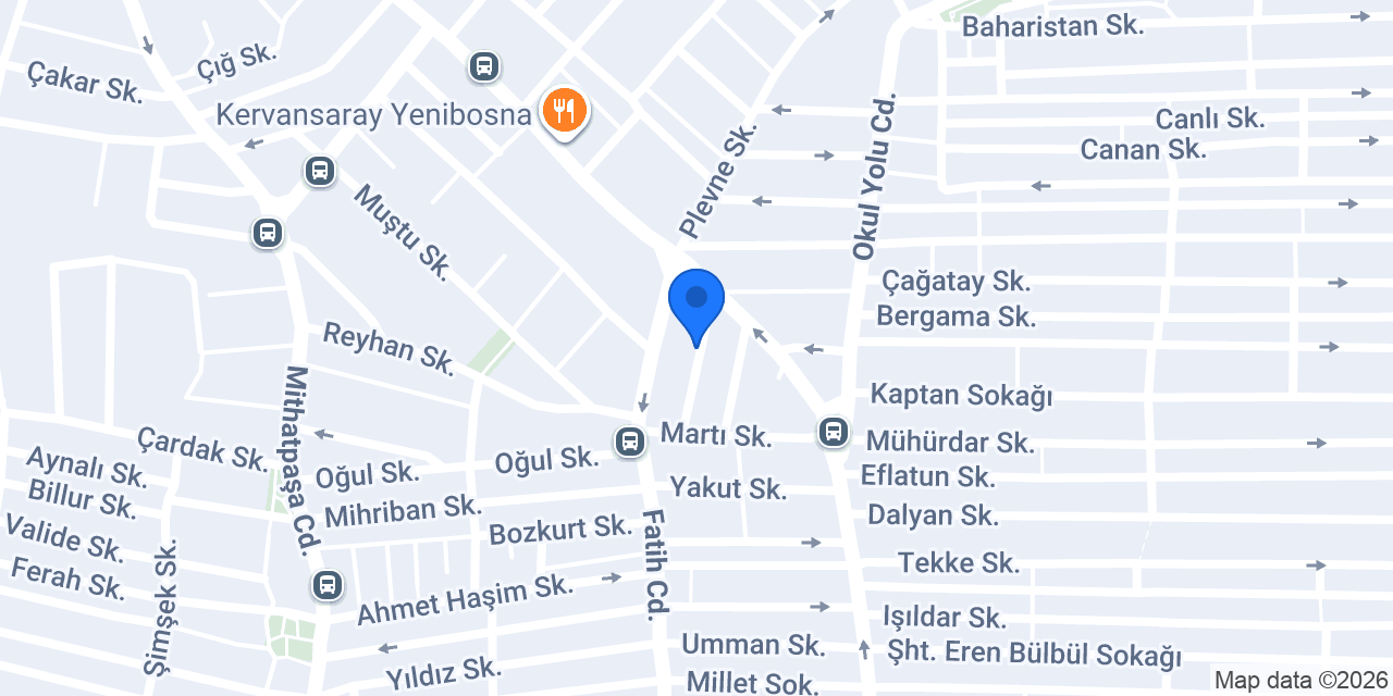 Bilgin Mobilya konumu