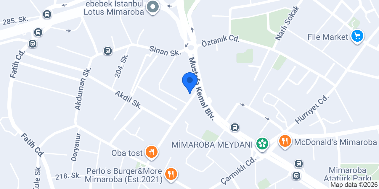 Mimaroba Roma Dondurmacısı konumu