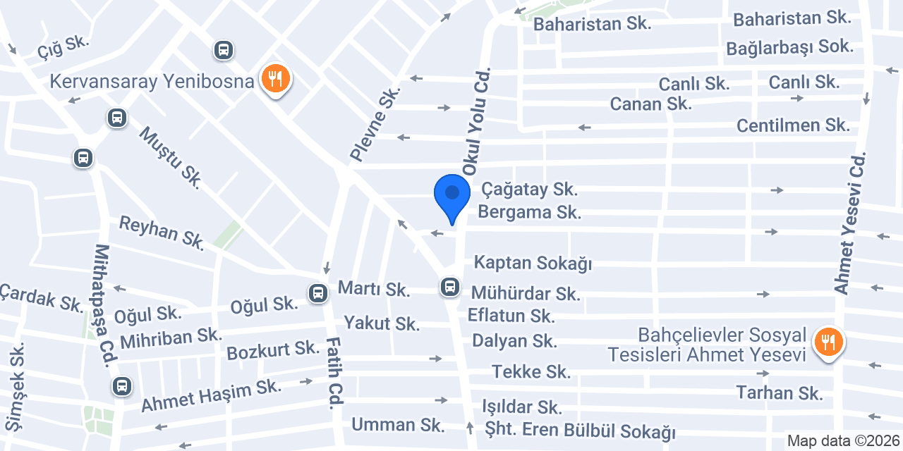 Tatlıbak Yenibosna-1 Şubesi konumu