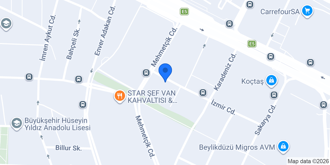 Bahçeşehir Gaz konumu