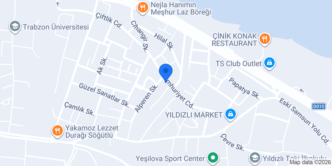 Trabzon Bikedi Veteriner Kliniği konumu