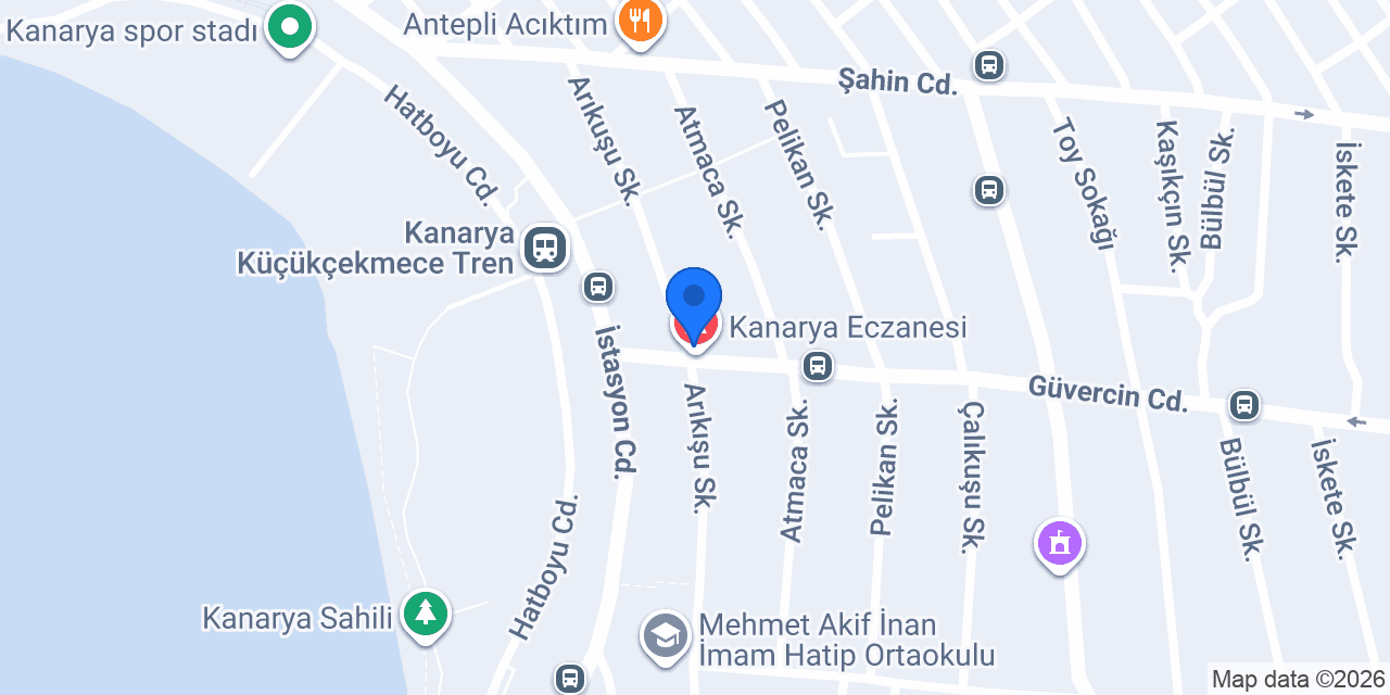 Kanarya Eczanesi konumu