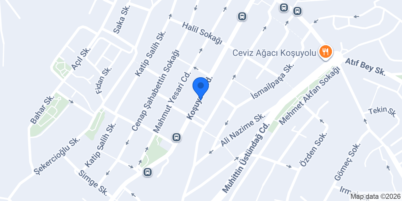 Garanti BBVA Koşuyolu Şubesi konumu