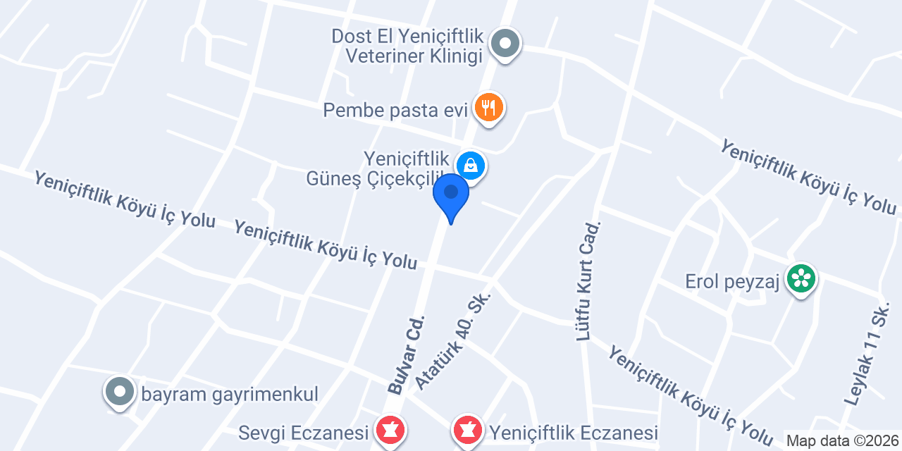 Seyidoğlu Baklavaları Yeniçiftlik Şubesi konumu