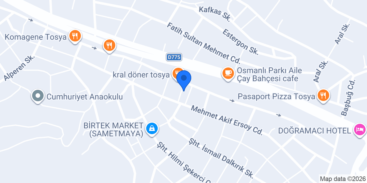 Marjinal Cafe Pastane Restoran konumu