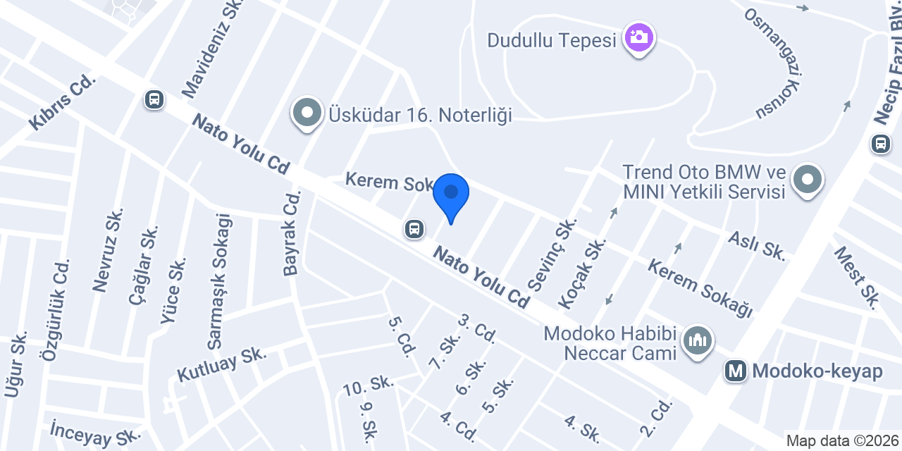 Evidence Yapı Malzemeleri konumu
