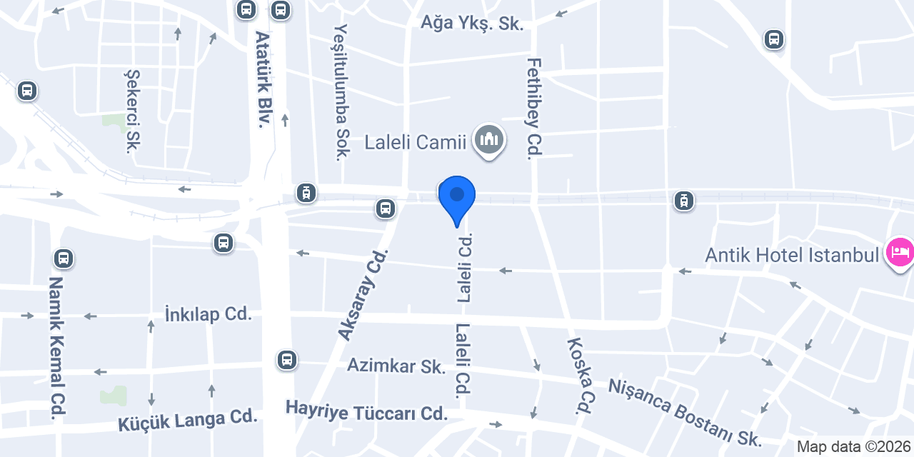 Kalkan Hotel İstanbul konumu