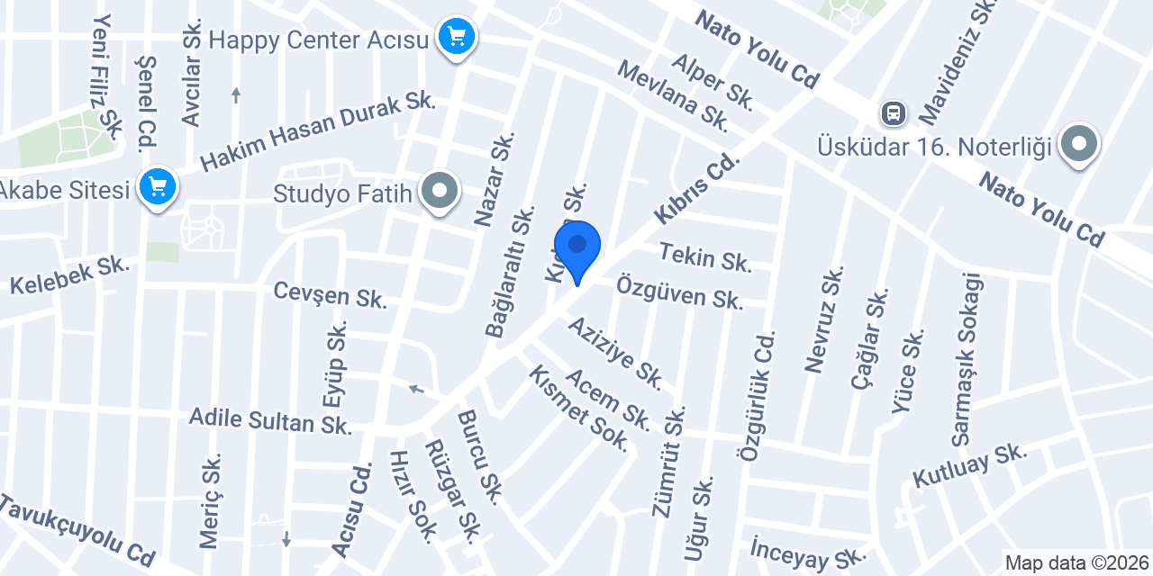 Cadde fırın konumu