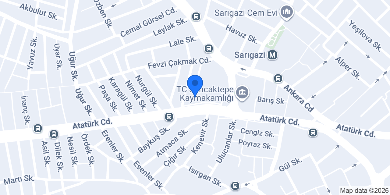 Şekerbank - Sarıgazi Şubesi konumu
