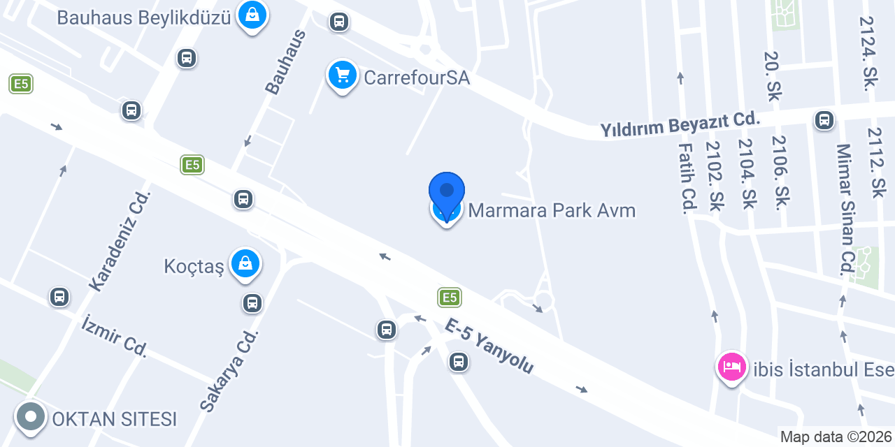 Breezy Marmara Park AVM konumu