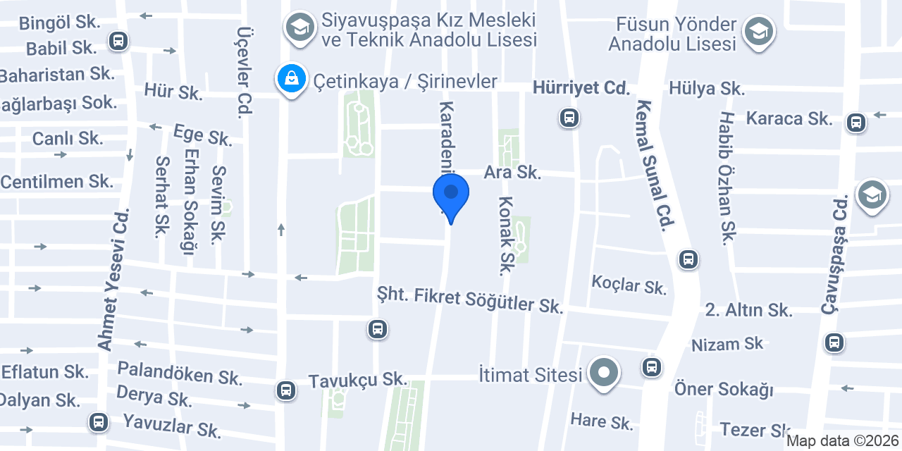 HB Yedek Parça konumu