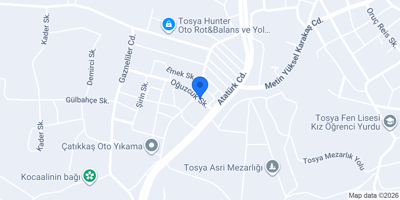 Teknik Oto Servis konumu