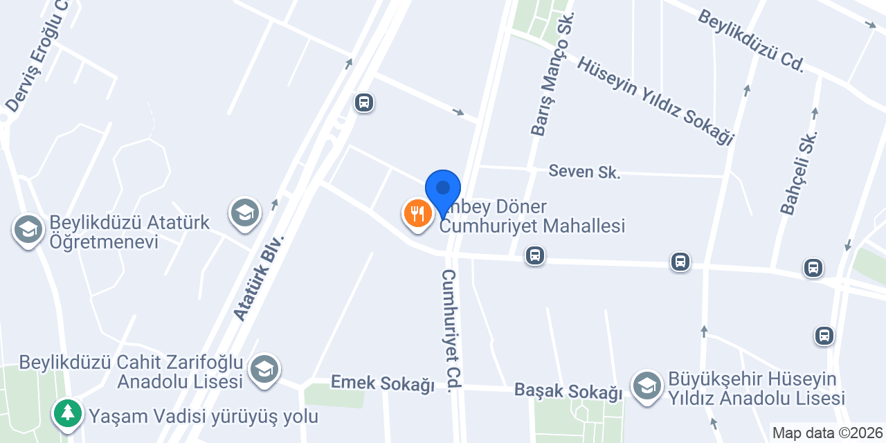 Enbey İskender Pide Lahmacun konumu