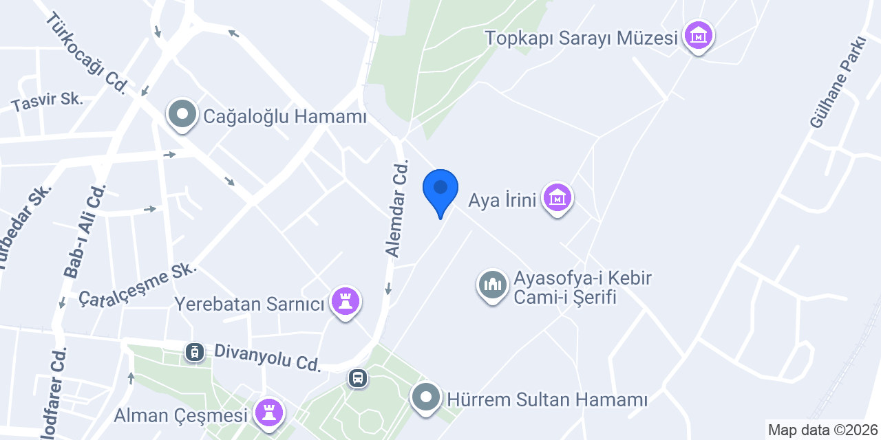 Caferiye Tekkesi konumu
