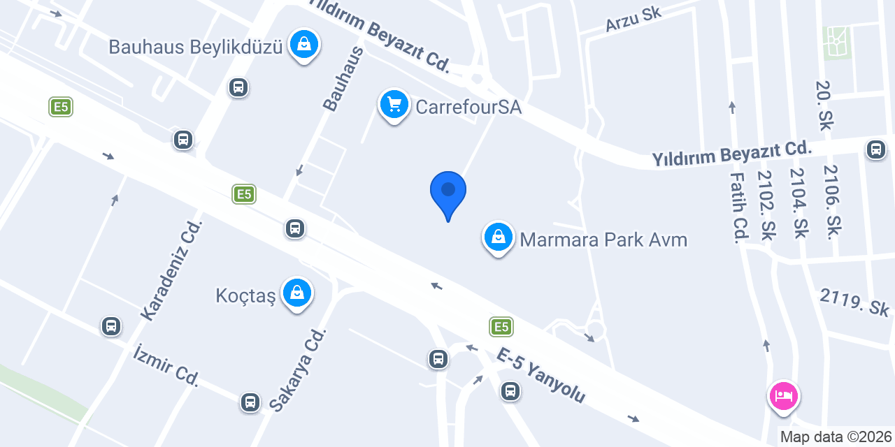 Promasaj Marmarapark AVM konumu