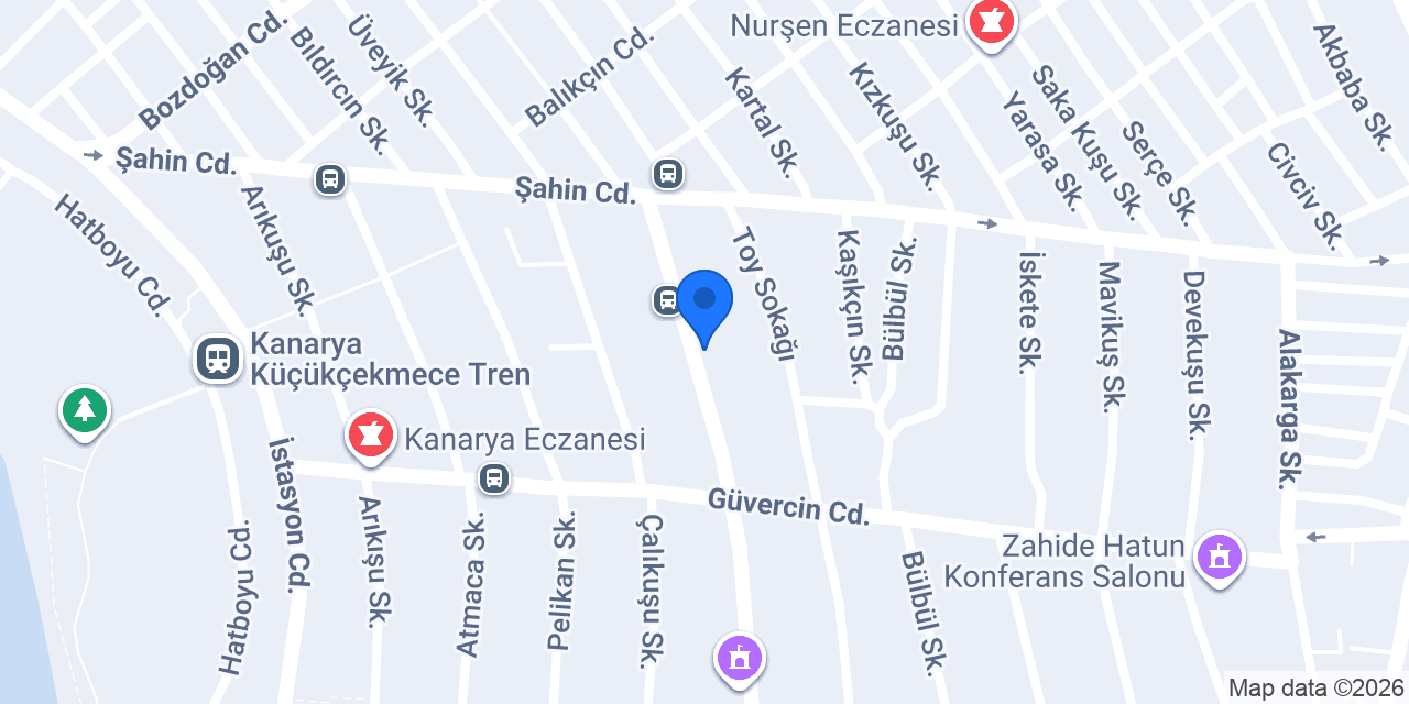 Mercan Eczanesi konumu