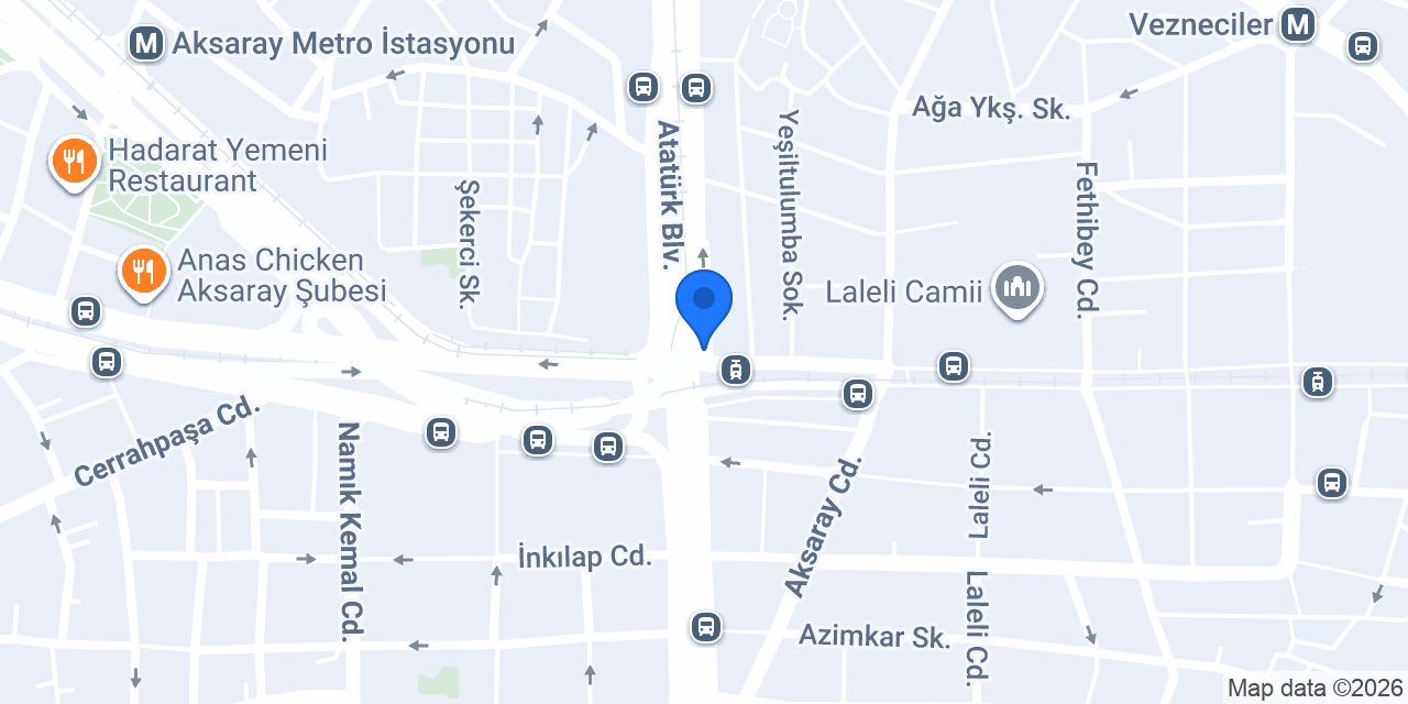 Yükselen Dekor konumu