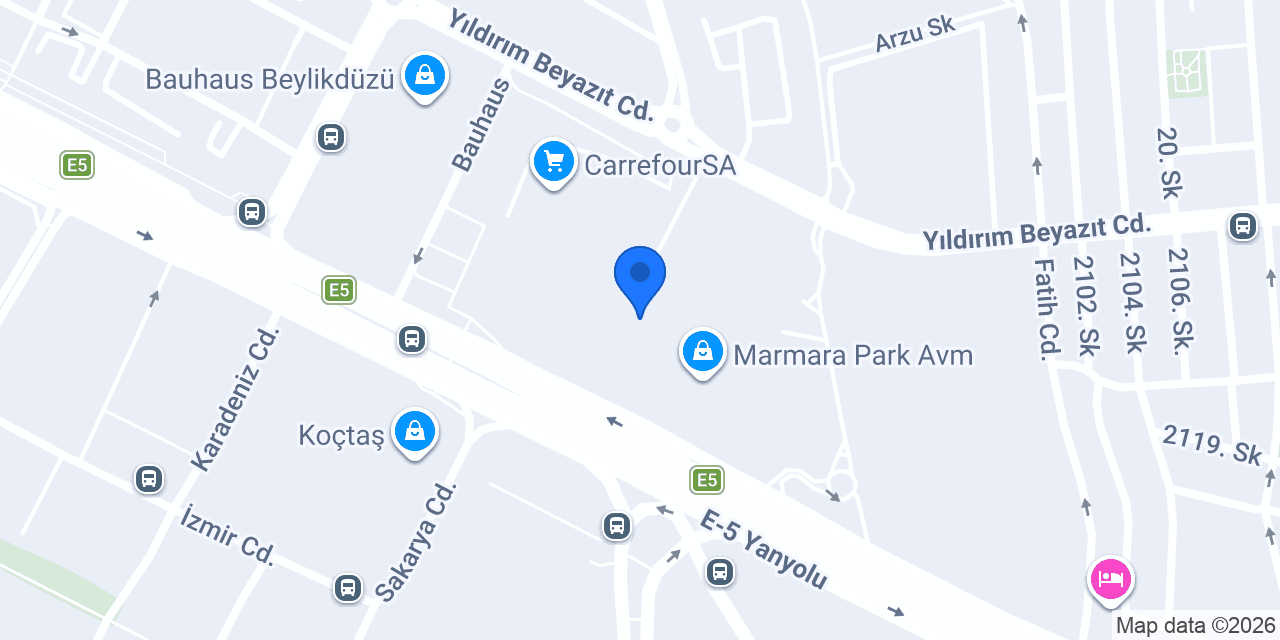 Altınbaş Marmara Park AVM konumu