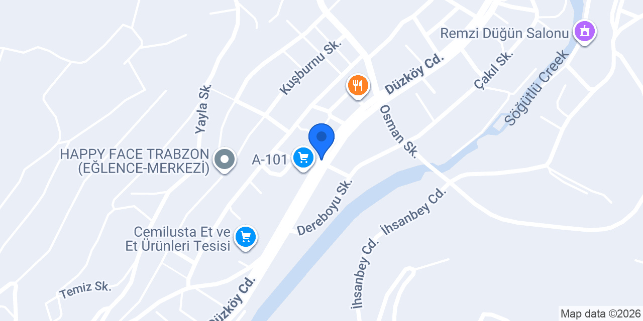 Akçaabat Hazır Beton konumu