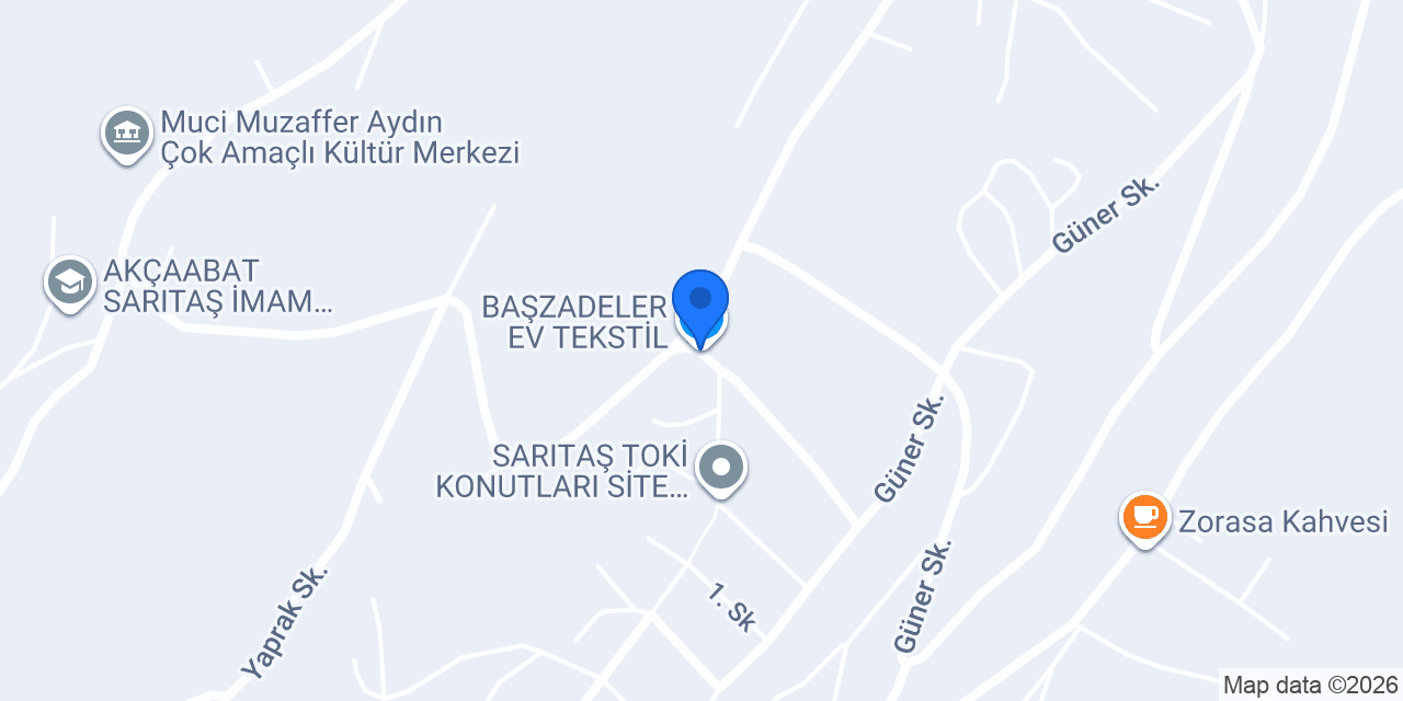 BAŞZADELER EV TEKSTİL konumu
