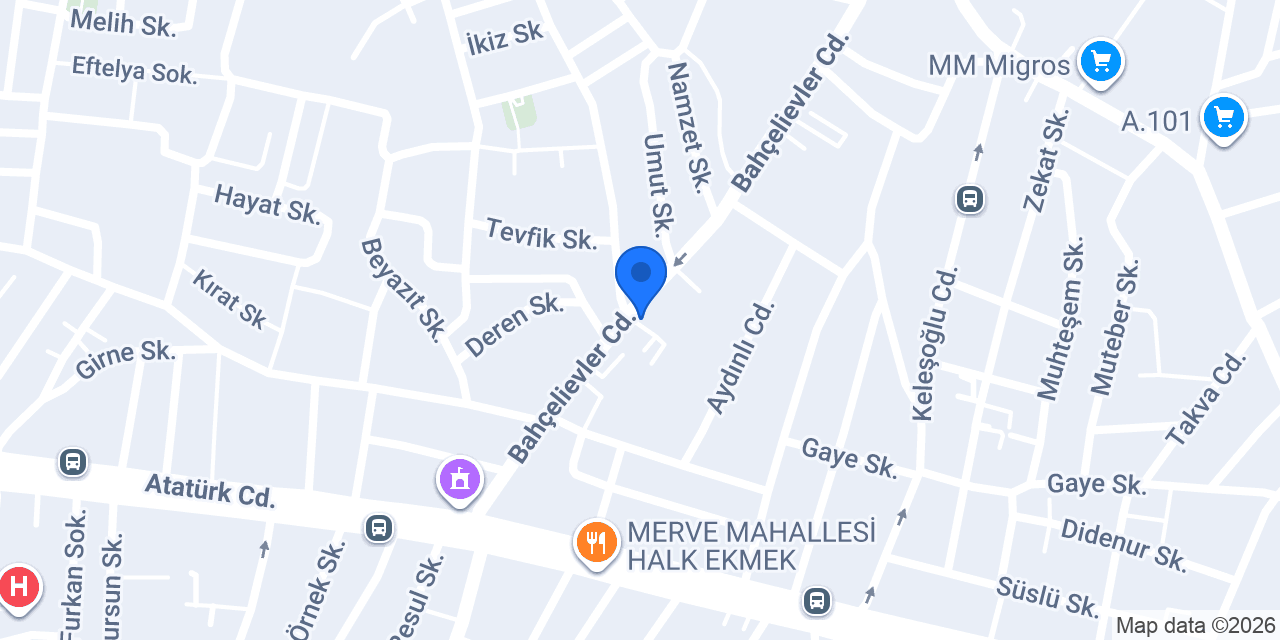 Gözde Bayan Kuaförü konumu