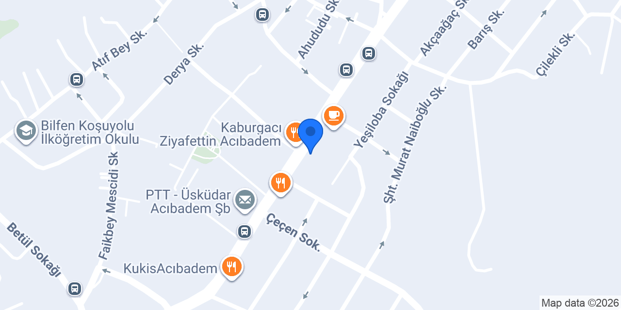 Diş Hekimi Ebru Çatal Hocaoğlu konumu