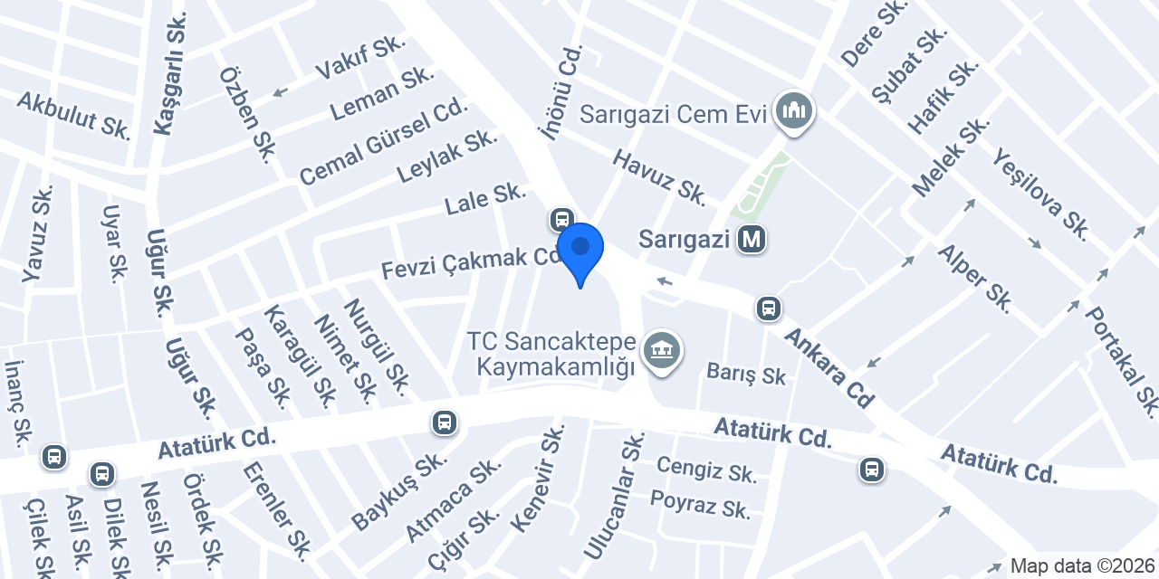 Albaraka Türk Sancaktepe Şubesi konumu