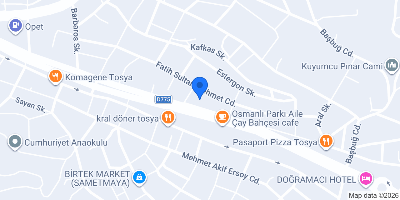 Tek Zirve Konutları konumu