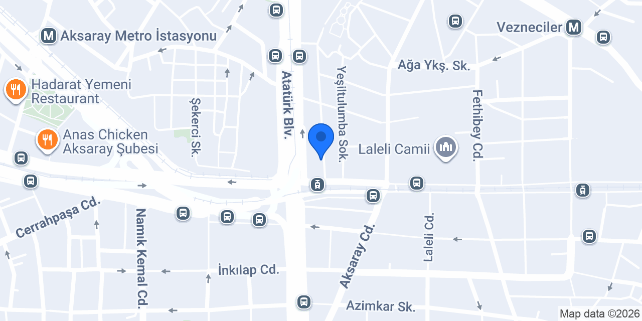 Denizli Hotel konumu