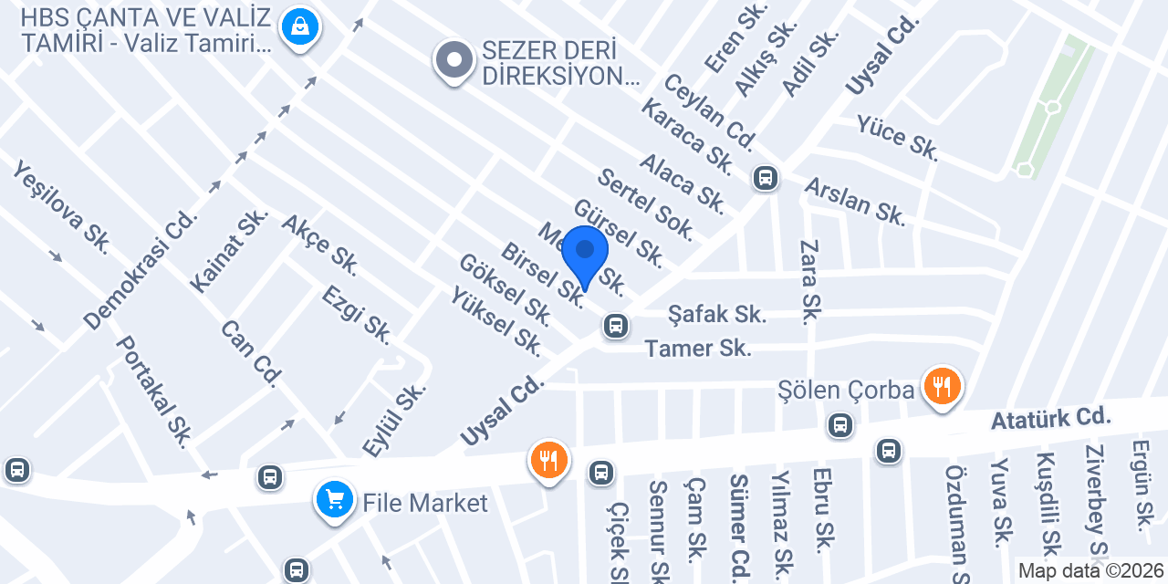 Meryy Tasarım konumu