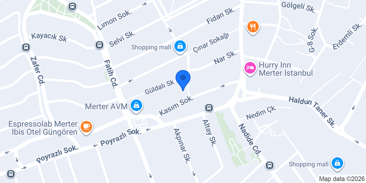 MERTER CADDE konumu